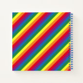 Carnet Motif arc-en-ciel diagonal (Dos)