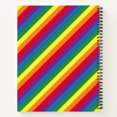 Carnet Motif arc-en-ciel diagonal (Dos)