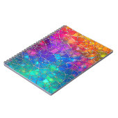 Carnet Motif arc-en-ciel en verre tendu (Côté gauche)