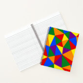 Carnet Motif arc-en-ciel polygone (Intérieur)