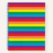 Carnet Motif arc-en-ciel simple (Devant)