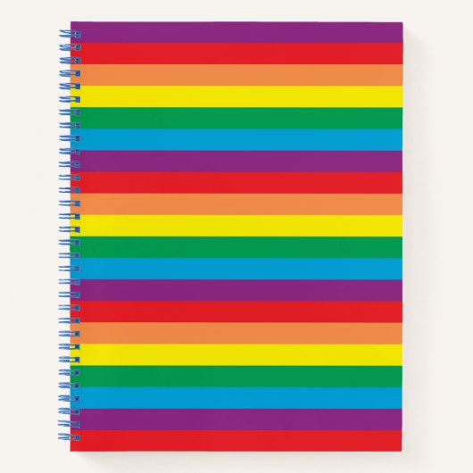 Carnet Motif arc-en-ciel simple (Devant)