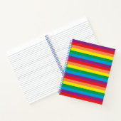 Carnet Motif arc-en-ciel simple (Intérieur)
