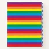Carnet Motif arc-en-ciel simple (Dos)