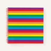 Carnet Motif arc-en-ciel simple (Devant)