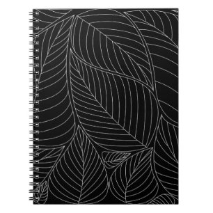 Carnet motif arrière - plan feuille. - Illustration, offi