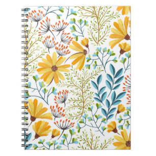 Carnet Motif arrière - plan fleurie sans couture.