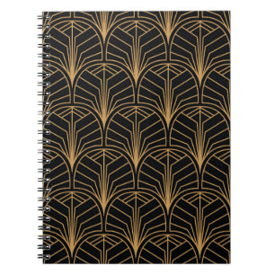 Carnet Motif Art Déco sans couture. ba minimaliste vintag