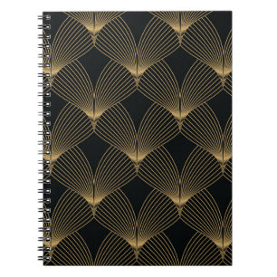 Carnet motif art déco simple géométrique