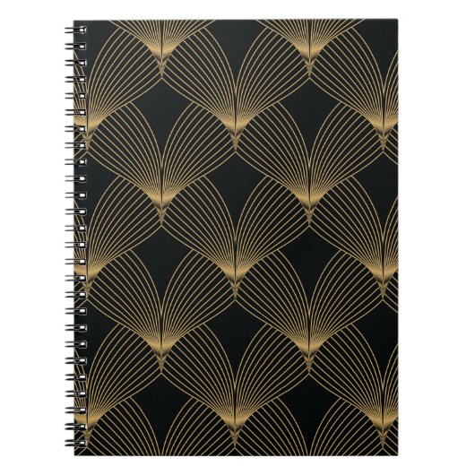 Carnet motif art déco simple géométrique (Devant)
