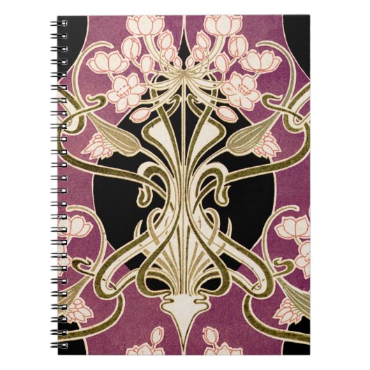 Carnet Motif Art Nouveau #2 (Devant)