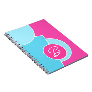 Carnet Motif artistique abstrait de cercles gras brillant