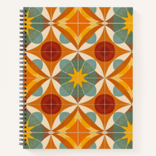 Carnet Motif Atomique en Étoile de la Période Moderne du