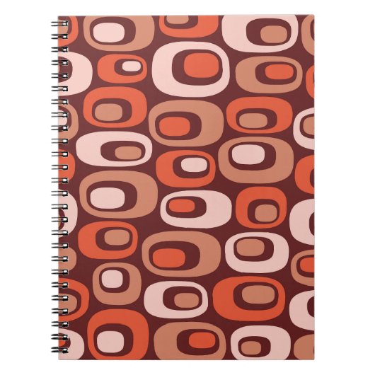Carnet Motif atomique moderne du milieu du siècle (Devant)