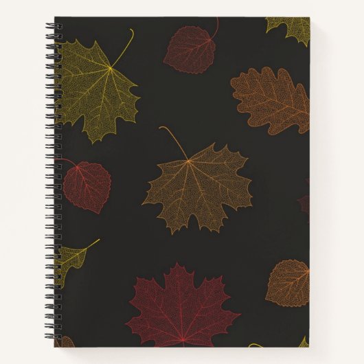 Carnet Motif automne (Devant)