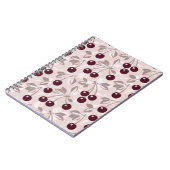 Carnet Motif aux cerises 2 (Côté gauche)