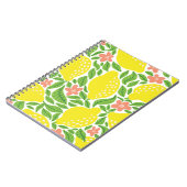 Carnet Motif aux fruits de citron. Pâte d'agrumes d'été t (Côté gauche)