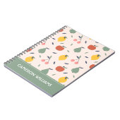 Carnet Motif aux fruits mignons (Côté gauche)