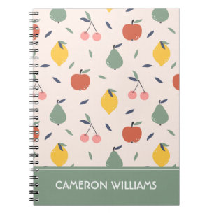 Carnet Motif aux fruits mignons