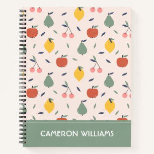 Carnet Motif aux fruits mignons