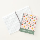 Carnet Motif aux fruits mignons (Intérieur)