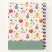 Carnet Motif aux fruits mignons (Dos)