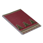 Carnet Motif avec arbres de Noël (Côté Droit)