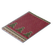 Carnet Motif avec arbres de Noël (Côté gauche)