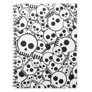 Carnet Motif avec des crânes