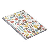 Carnet Motif avec icônes de cuisine (Côté Droit)