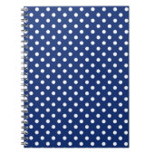 Carnet Motif avec le pois blanc (Devant)