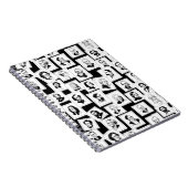 Carnet Motif avec portraits des plus grands compositeurs (Côté Droit)