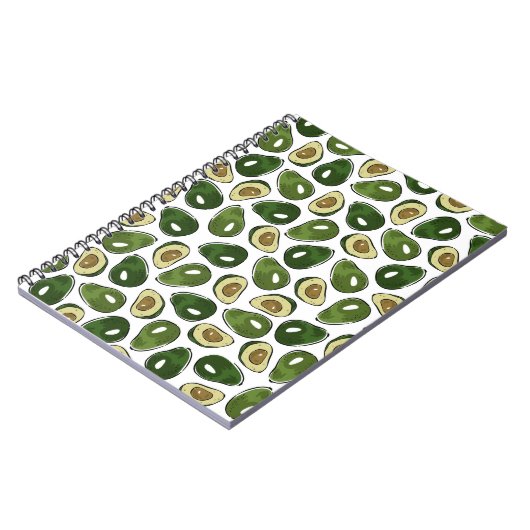 Carnet Motif Avocado (Côté gauche)