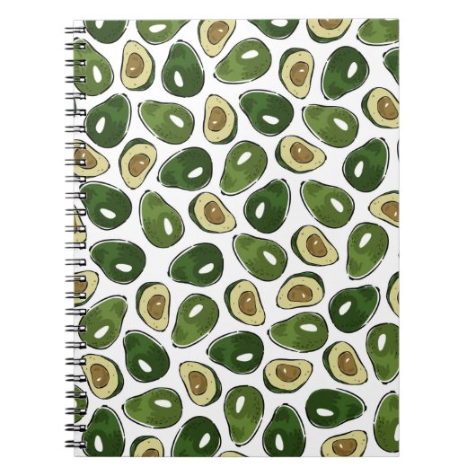Carnet Motif Avocado (Devant)