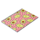 Carnet Motif Avocado rose (Côté gauche)