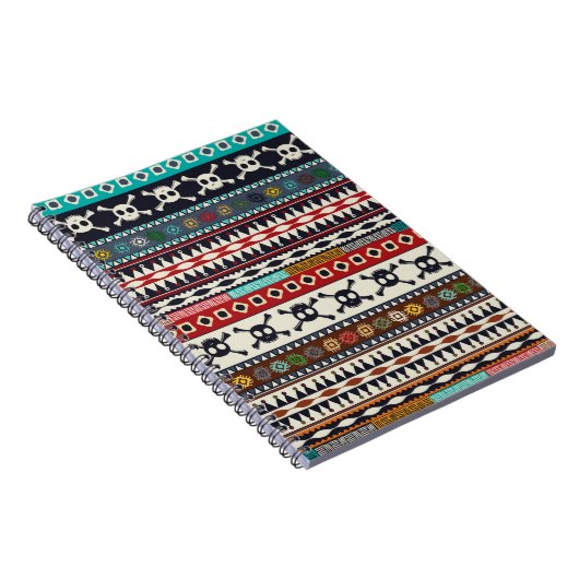 Carnet motif aztèque, design motif transparent (Côté Droit)