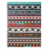 Carnet motif aztèque, design motif transparent (Devant)