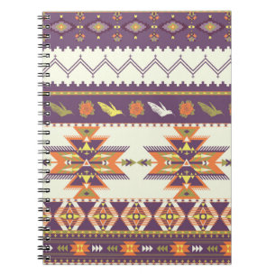 Carnet Motif aztèque incolore