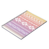 Carnet Motif aztèque tribal d'ombre (Côté gauche)