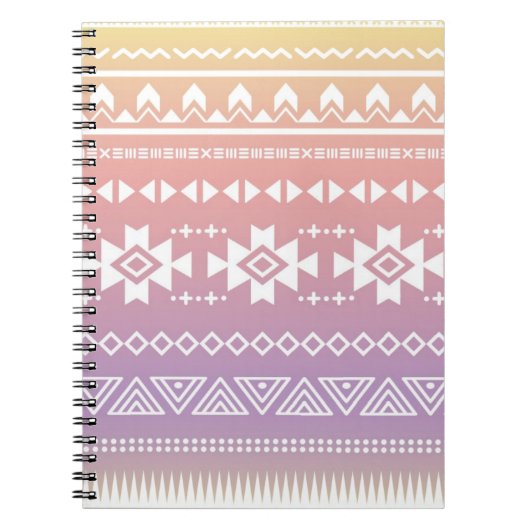 Carnet Motif aztèque tribal d'ombre (Devant)