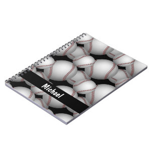 Carnet Motif Baseballs