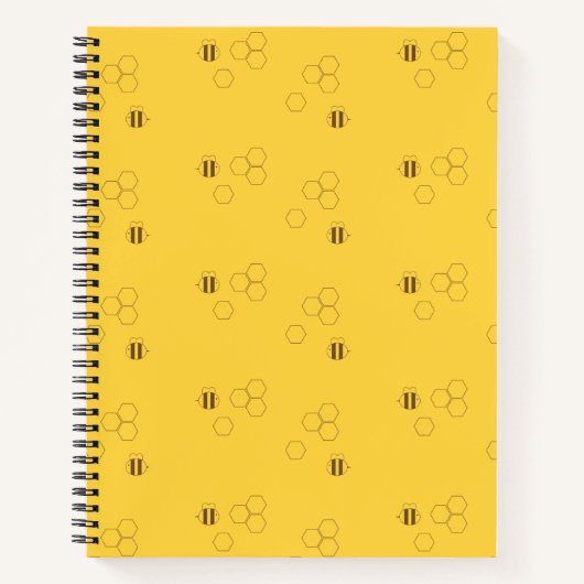 Carnet Motif Bee Honeypeb (Devant)