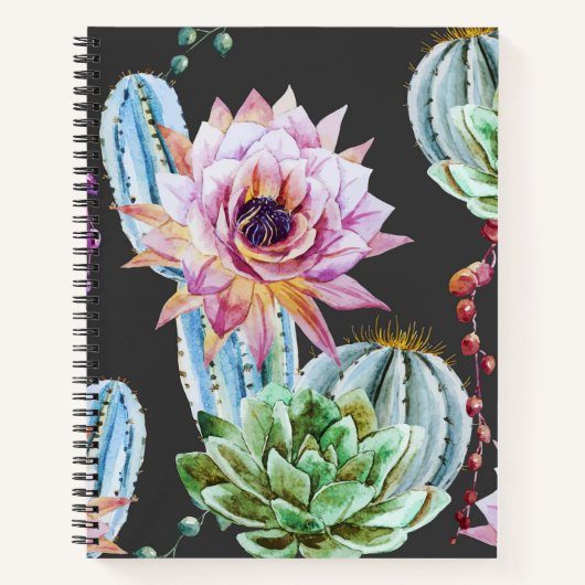Carnet Motif Big Cactus (Devant)