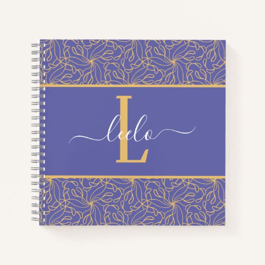 Carnet Motif bio Trippy personnalisé (Devant)