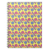Carnet Motif Bitcoin coloré (Devant)