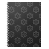 Carnet Motif Black et Grey Star (Devant)