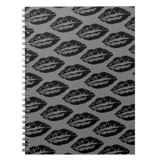 Carnet Motif Black Lips