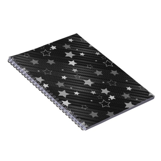 Carnet Motif Black Stars (Côté Droit)