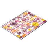 Carnet Motif blanc à rayures (Côté gauche)