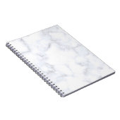 Carnet Motif blanc texture marbre (Côté Droit)